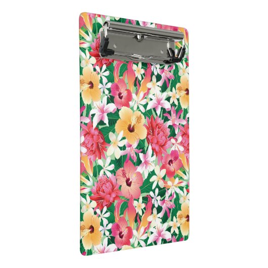 Tropisch Hibiscus Floral Pattern Mini Klembord (Schuin)
