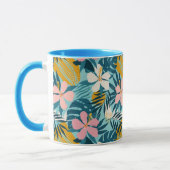 Tropisch Hibiscus Floral Pattern Mok (Links)