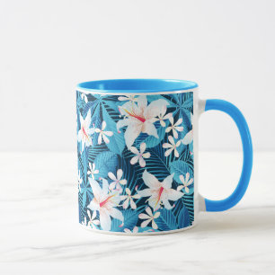 Tropisch Hibiscus Floral Pattern Mok