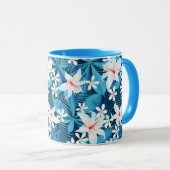 Tropisch Hibiscus Floral Pattern Mok (Voorkant rechts)