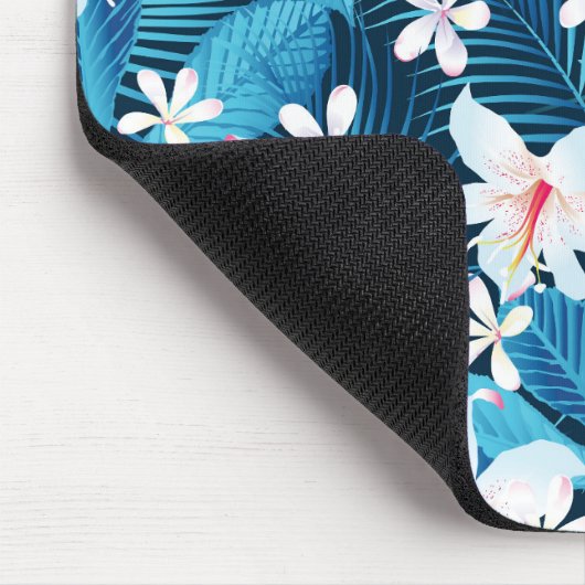 Tropisch Hibiscus Floral Pattern Muismat (Hoek)