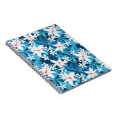Tropisch Hibiscus Floral Pattern Notitieboek (Rechterzijde)