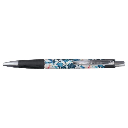 Tropisch Hibiscus Floral Pattern Pen (Achterkant)