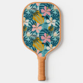 Tropisch Hibiscus Floral Pattern Pickleball Paddle (Voorkant)