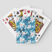 Tropisch Hibiscus Floral Pattern Pokerkaarten (Achterkant)