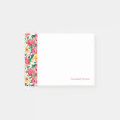 Tropisch Hibiscus Floral Pattern Post-it® Notes (Voorkant)