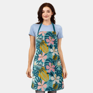 Tropisch Hibiscus Floral Pattern Schort