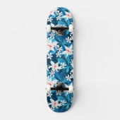 Tropisch Hibiscus Floral Pattern Skateboard (Voorkant)