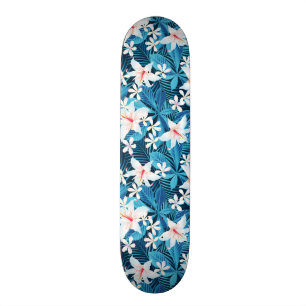 Tropisch Hibiscus Floral Pattern Skateboard