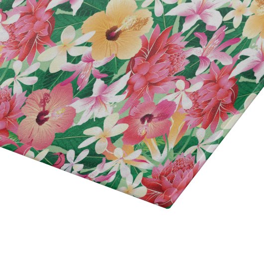 Tropisch Hibiscus Floral Pattern Snijplank (Hoek)