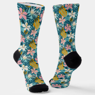 Tropisch Hibiscus Floral Pattern Sokken