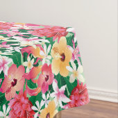 Tropisch Hibiscus Floral Pattern Tafelkleed (Voorbeeld)