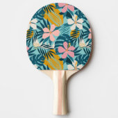 Tropisch Hibiscus Floral Pattern Tafeltennisbatje (Voorkant)