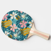 Tropisch Hibiscus Floral Pattern Tafeltennisbatje (Zijkant)