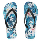 Tropisch Hibiscus Floral Pattern Teenslippers (Voetbed)