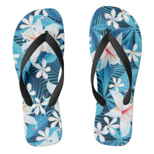 Tropisch Hibiscus Floral Pattern Teenslippers