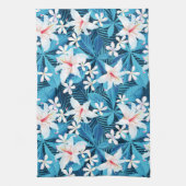 Tropisch Hibiscus Floral Pattern Theedoek (Verticaal)