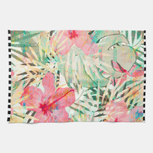 Tropisch Hibiscus Flower Kitchen Towel Theedoek