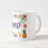 Tropisch Hibiscus Frame Aloha Sfeer Grote Koffiekop (Voorkant rechts)
