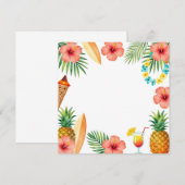 Tropisch Hibiscus Frame Aloha Sfeer Kaart (Voorkant / Achterkant)
