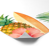Tropisch Hibiscus Frame Aloha Sfeer Poster (Hoek)