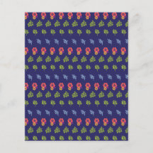 Tropisch Hibiscus Green Pattern Scrapbooking Paper