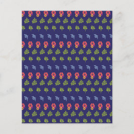 Tropisch Hibiscus Green Pattern Scrapbooking Paper