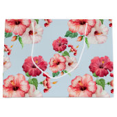 Tropisch Hibiscus Hawaiian Floral  Large Cadeautasje (Voorkant)