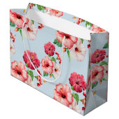 Tropisch Hibiscus Hawaiian Floral  Large Cadeautasje (Achterkant Gekanteld)