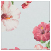 Tropisch Hibiscus Hawaiian Floral Stof (Close Up)