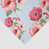 Tropisch Hibiscus Hawaiian Floral  Tissuepapier (Detail)