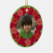 Tropisch Hibiscus Lei Foto Ornament (Rechts)