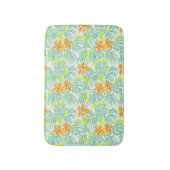 Tropisch Hibiscus Monstera Blad Patroon Huisdecora Badmat (Voorkant Verticaal)
