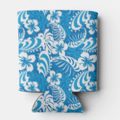 Tropisch Hibiscus Pattern Blikjeskoeler (Achterkant)