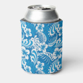 Tropisch Hibiscus Pattern Blikjeskoeler (Blikje Achterkant)