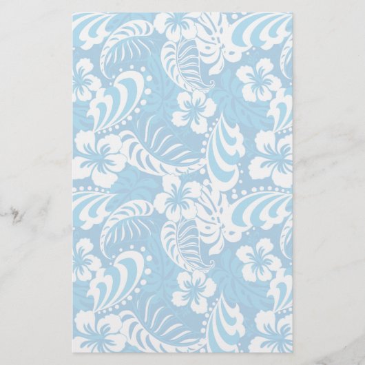 Tropisch Hibiscus Pattern Briefpapier (Voorkant)