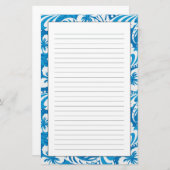 Tropisch Hibiscus Pattern Briefpapier (Voorkant / Achterkant)