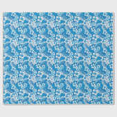Tropisch Hibiscus Pattern Cadeaupapier (Vlak)