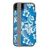 Tropisch Hibiscus Pattern Incipio iPhone Portemonnee Hoesje (Agenda Achterkant)