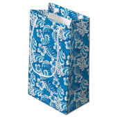 Tropisch Hibiscus Pattern Klein Cadeauzakje (Achterkant Gekanteld)