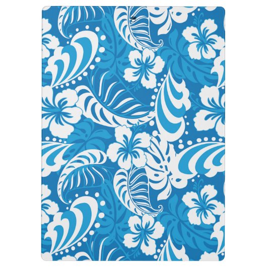 Tropisch Hibiscus Pattern Klembord (Achterkant)