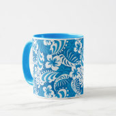 Tropisch Hibiscus Pattern Mok (Voorkant links)