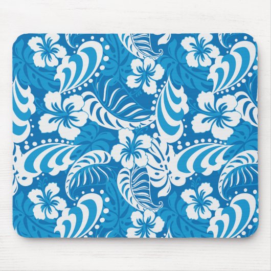 Tropisch Hibiscus Pattern Muismat (Voorkant)