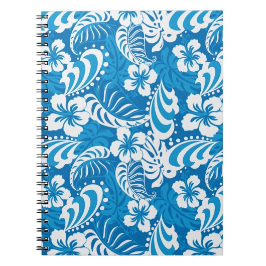 Tropisch Hibiscus Pattern Notitieboek (Voorkant)