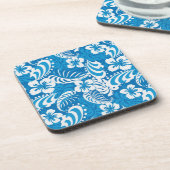Tropisch Hibiscus Pattern Onderzetter (Linkerzijde)