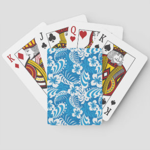 Tropisch Hibiscus Pattern Pokerkaarten