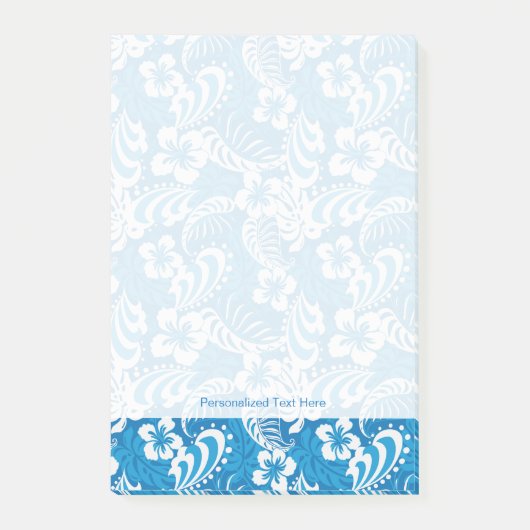 Tropisch Hibiscus Pattern Post-it® Notes (Voorkant)