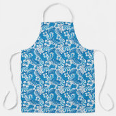 Tropisch Hibiscus Pattern Schort (Voorkant)