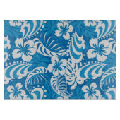 Tropisch Hibiscus Pattern Snijplank (Voorkant)