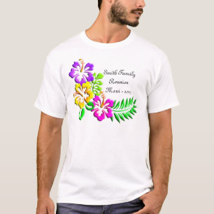 Tropisch Hibiscus Pattern T-shirt